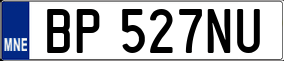 Trailer License Plate